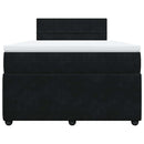 kontinentalseng med madras 120x190 cm velour sort