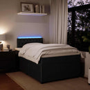 kontinentalseng med madras 120x190 cm velour sort