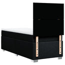 kontinentalseng med madras 80x200 cm stof sort