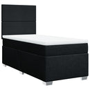 kontinentalseng med madras 90x190 cm stof sort