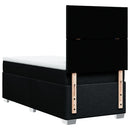 kontinentalseng med madras 90x200 cm stof sort