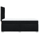 kontinentalseng med madras 90x200 cm stof sort