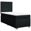 kontinentalseng med madras 100x200 cm stof sort