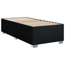 kontinentalseng med madras 100x200 cm stof sort
