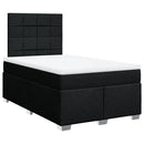 kontinentalseng med madras 120x190 cm stof sort
