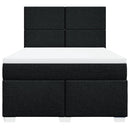 kontinentalseng med madras 140x190 cm stof sort