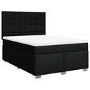 kontinentalseng med madras 160x200 cm stof sort