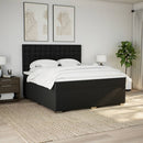 kontinentalseng med madras 180x200 cm stof sort