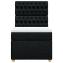 kontinentalseng med madras 90x190 cm stof sort