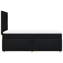 kontinentalseng med madras 90x200 cm stof sort