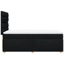 kontinentalseng med madras 90x200 cm stof sort
