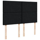 kontinentalseng med madras 140x190 cm stof sort