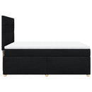 kontinentalseng med madras 160x200 cm stof sort