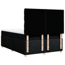 kontinentalseng med madras 160x200 cm stof sort