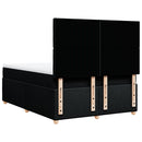 kontinentalseng med madras 160x200 cm stof sort