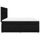 kontinentalseng med madras 180x200 cm stof sort