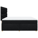 kontinentalseng med madras 180x200 cm stof sort