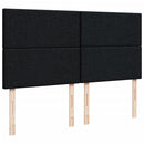 kontinentalseng med madras 200x200 cm stof sort
