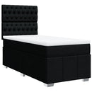 kontinentalseng med madras 90x190 cm stof sort