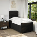 kontinentalseng med madras 90x190 cm stof sort