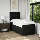 kontinentalseng med madras 90x190 cm stof sort