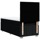kontinentalseng med madras 90x190 cm stof sort