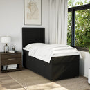 kontinentalseng med madras 90x200 cm stof sort