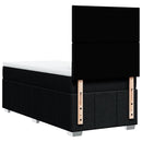 kontinentalseng med madras 100x200 cm stof sort
