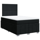 kontinentalseng med madras 120x200 cm stof sort
