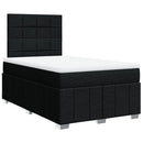 kontinentalseng med madras 120x200 cm stof sort