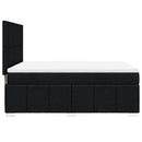 kontinentalseng med madras 140x190 cm stof sort