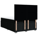 kontinentalseng med madras 140x200 cm stof sort
