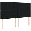 kontinentalseng med madras 200x200 cm stof sort