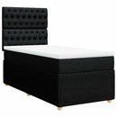 kontinentalseng med madras 80x200 cm stof sort