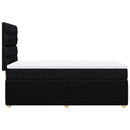 kontinentalseng med madras 90x190 cm stof sort