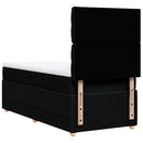 kontinentalseng med madras 90x190 cm stof sort