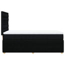 kontinentalseng med madras 90x190 cm stof sort