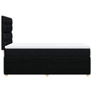 kontinentalseng med madras 100x200 cm stof sort