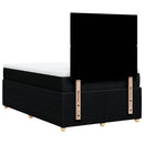 kontinentalseng med madras 120x190 cm stof sort