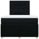 kontinentalseng med madras 120x190 cm stof sort
