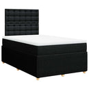 kontinentalseng med madras 120x190 cm stof sort