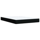 kontinentalseng med madras 140x190 cm stof sort