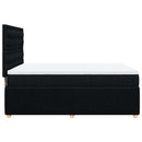 kontinentalseng med madras 140x190 cm stof sort