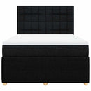 kontinentalseng med madras 140x200 cm stof sort
