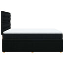 kontinentalseng med madras 140x200 cm stof sort