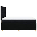 kontinentalseng med madras 160x200 cm stof sort