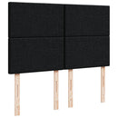 kontinentalseng med madras 160x200 cm stof sort