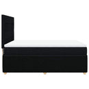 kontinentalseng med madras 160x200 cm stof sort