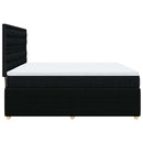 kontinentalseng med madras 180x200 cm stof sort