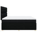 kontinentalseng med madras 200x200 cm stof sort